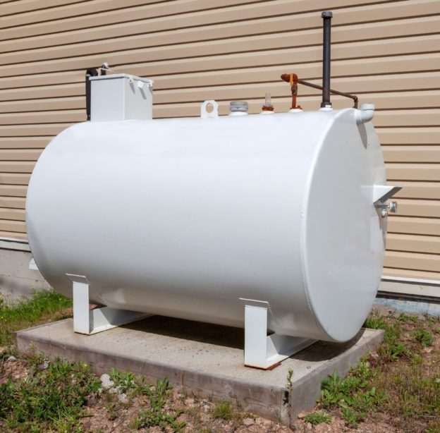 outdoor oil storage tank